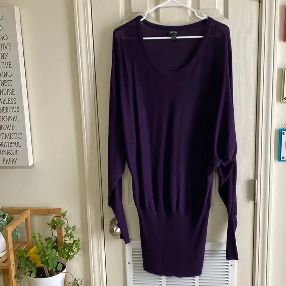 Nicole by Nicole Miller | Dresses | Nicole Miller Purple Sweater Dress |  Poshmark